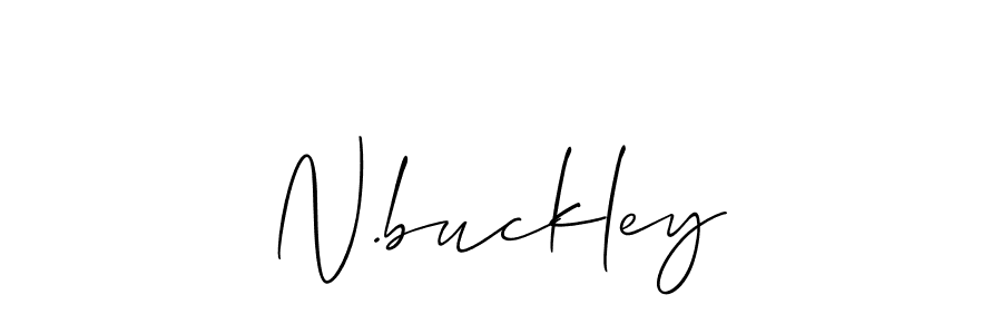 N.buckley stylish signature style. Best Handwritten Sign (Allison_Script) for my name. Handwritten Signature Collection Ideas for my name N.buckley. N.buckley signature style 2 images and pictures png