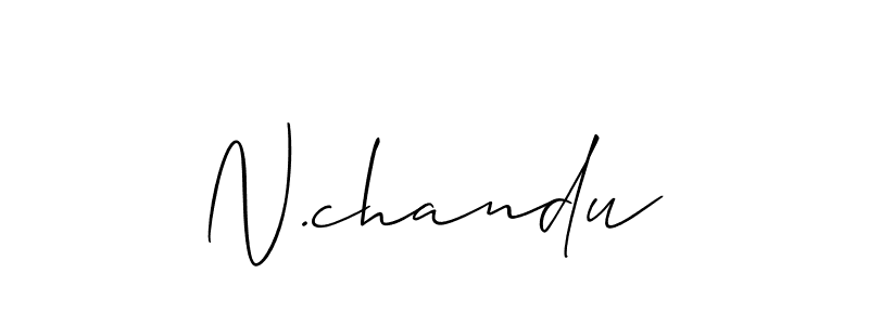 Also You can easily find your signature by using the search form. We will create N.chandu name handwritten signature images for you free of cost using Allison_Script sign style. N.chandu signature style 2 images and pictures png