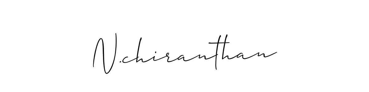 Create a beautiful signature design for name N.chiranthan. With this signature (Allison_Script) fonts, you can make a handwritten signature for free. N.chiranthan signature style 2 images and pictures png