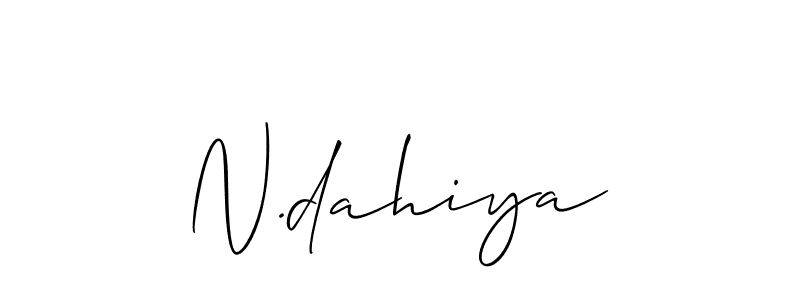 Best and Professional Signature Style for N.dahiya. Allison_Script Best Signature Style Collection. N.dahiya signature style 2 images and pictures png