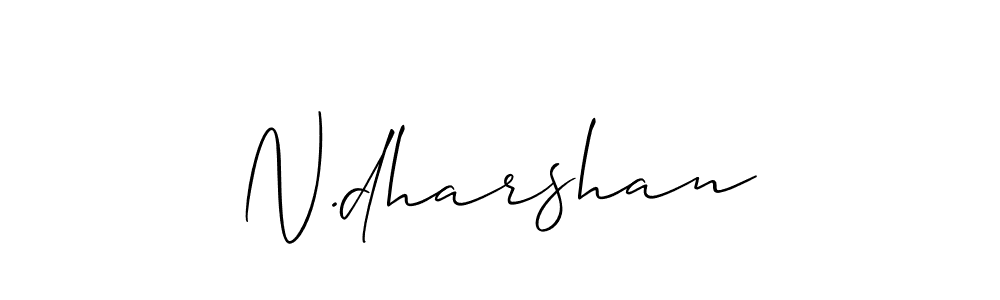 How to make N.dharshan signature? Allison_Script is a professional autograph style. Create handwritten signature for N.dharshan name. N.dharshan signature style 2 images and pictures png