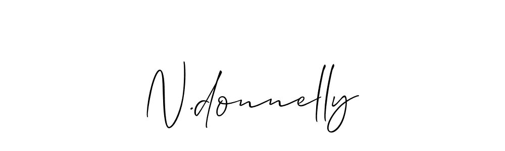 Best and Professional Signature Style for N.donnelly. Allison_Script Best Signature Style Collection. N.donnelly signature style 2 images and pictures png