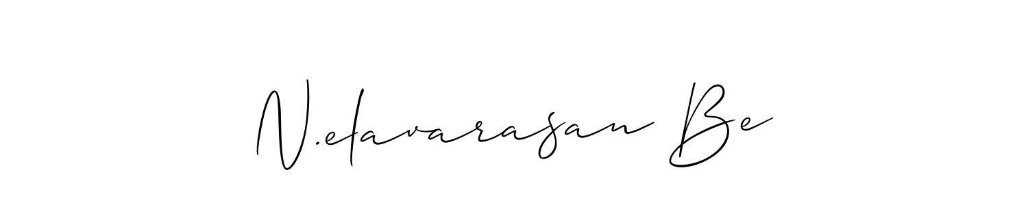 How to Draw N.elavarasan Be signature style? Allison_Script is a latest design signature styles for name N.elavarasan Be. N.elavarasan Be signature style 2 images and pictures png