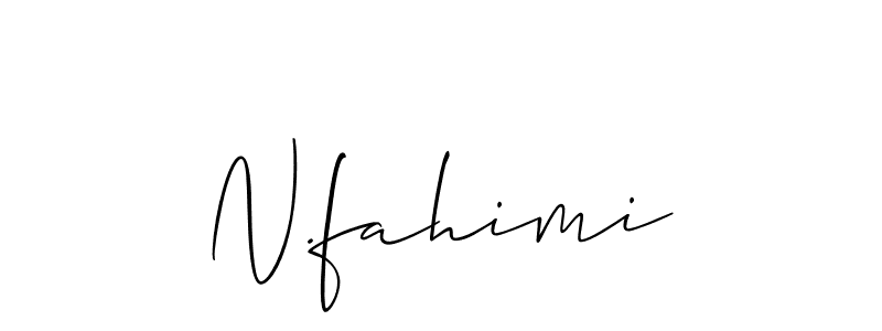 How to Draw N.fahimi signature style? Allison_Script is a latest design signature styles for name N.fahimi. N.fahimi signature style 2 images and pictures png