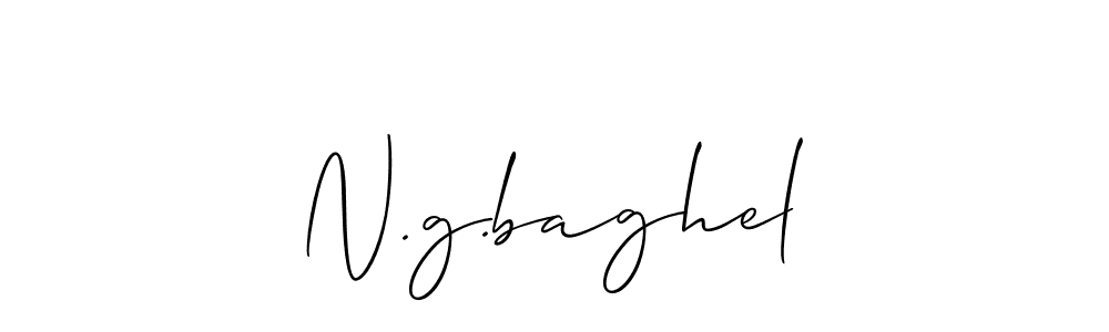 Create a beautiful signature design for name N.g.baghel. With this signature (Allison_Script) fonts, you can make a handwritten signature for free. N.g.baghel signature style 2 images and pictures png