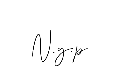 You should practise on your own different ways (Allison_Script) to write your name (N.g.p) in signature. don't let someone else do it for you. N.g.p signature style 2 images and pictures png