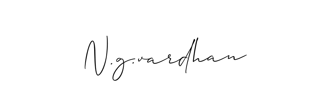 How to make N.g.vardhan name signature. Use Allison_Script style for creating short signs online. This is the latest handwritten sign. N.g.vardhan signature style 2 images and pictures png