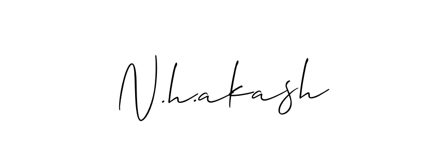 You should practise on your own different ways (Allison_Script) to write your name (N.h.akash) in signature. don't let someone else do it for you. N.h.akash signature style 2 images and pictures png