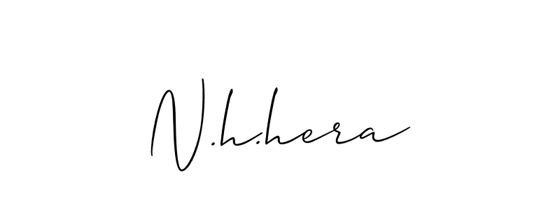 Similarly Allison_Script is the best handwritten signature design. Signature creator online .You can use it as an online autograph creator for name N.h.hera. N.h.hera signature style 2 images and pictures png