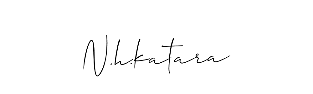 N.h.katara stylish signature style. Best Handwritten Sign (Allison_Script) for my name. Handwritten Signature Collection Ideas for my name N.h.katara. N.h.katara signature style 2 images and pictures png