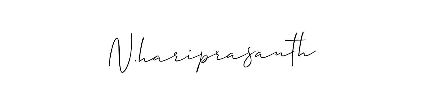 It looks lik you need a new signature style for name N.hariprasanth. Design unique handwritten (Allison_Script) signature with our free signature maker in just a few clicks. N.hariprasanth signature style 2 images and pictures png