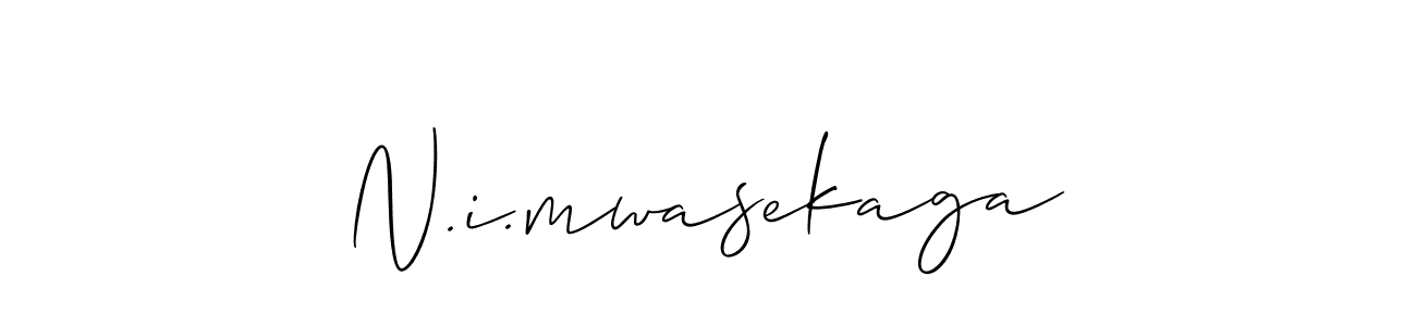 Make a short N.i.mwasekaga signature style. Manage your documents anywhere anytime using Allison_Script. Create and add eSignatures, submit forms, share and send files easily. N.i.mwasekaga signature style 2 images and pictures png