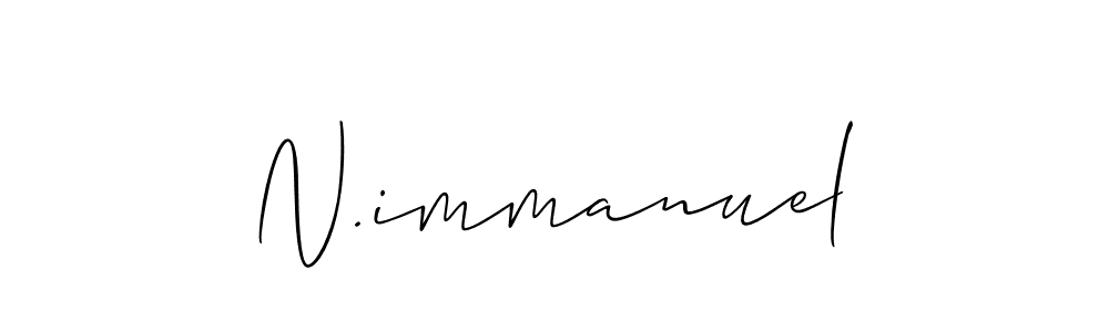 Design your own signature with our free online signature maker. With this signature software, you can create a handwritten (Allison_Script) signature for name N.immanuel. N.immanuel signature style 2 images and pictures png