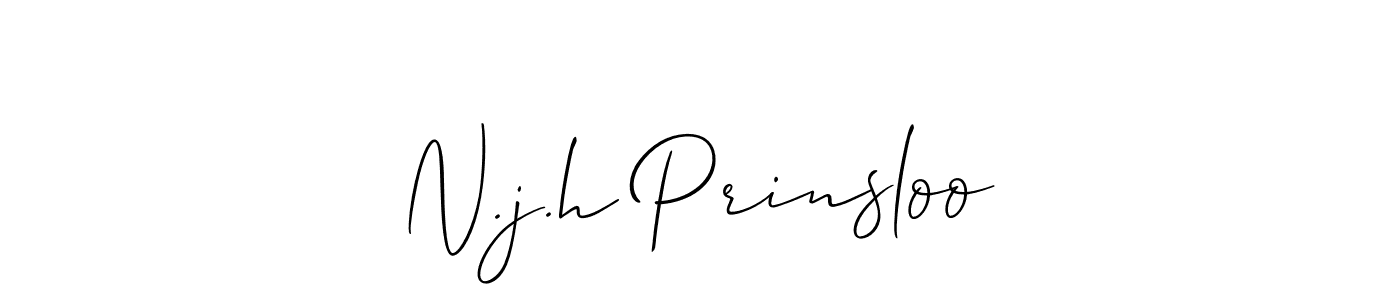 How to Draw N.j.h Prinsloo signature style? Allison_Script is a latest design signature styles for name N.j.h Prinsloo. N.j.h Prinsloo signature style 2 images and pictures png
