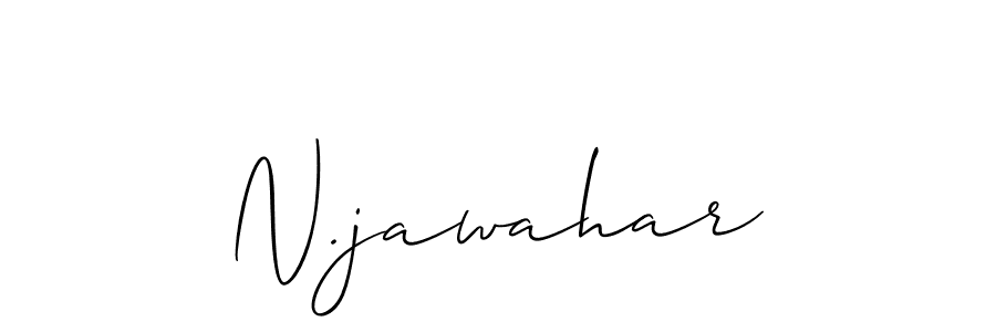 You should practise on your own different ways (Allison_Script) to write your name (N.jawahar) in signature. don't let someone else do it for you. N.jawahar signature style 2 images and pictures png