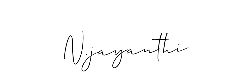 Make a short N.jayanthi signature style. Manage your documents anywhere anytime using Allison_Script. Create and add eSignatures, submit forms, share and send files easily. N.jayanthi signature style 2 images and pictures png