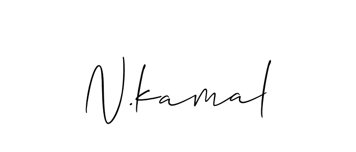 How to Draw N.kamal signature style? Allison_Script is a latest design signature styles for name N.kamal. N.kamal signature style 2 images and pictures png