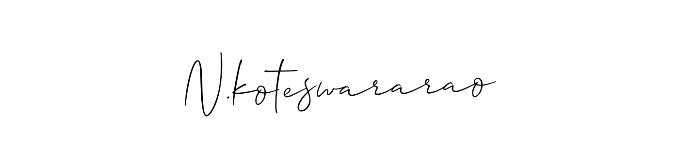 Make a beautiful signature design for name N.koteswararao. Use this online signature maker to create a handwritten signature for free. N.koteswararao signature style 2 images and pictures png