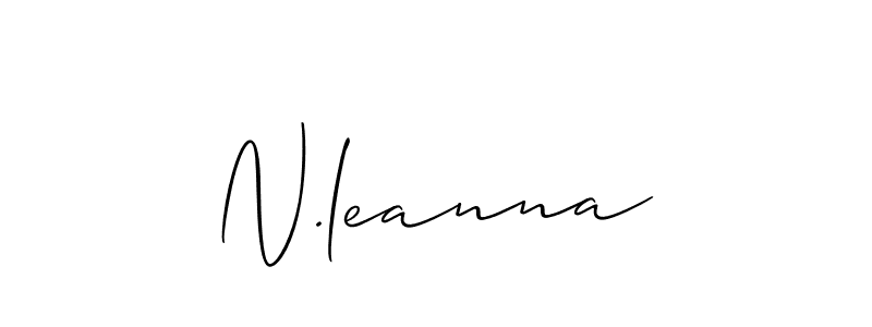 Similarly Allison_Script is the best handwritten signature design. Signature creator online .You can use it as an online autograph creator for name N.leanna. N.leanna signature style 2 images and pictures png