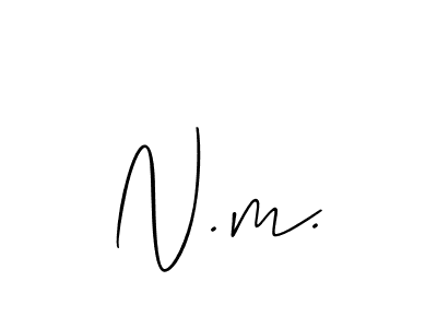 Similarly Allison_Script is the best handwritten signature design. Signature creator online .You can use it as an online autograph creator for name N.m.. N.m. signature style 2 images and pictures png