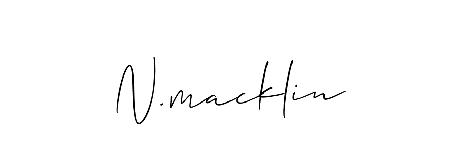 How to make N.macklin name signature. Use Allison_Script style for creating short signs online. This is the latest handwritten sign. N.macklin signature style 2 images and pictures png