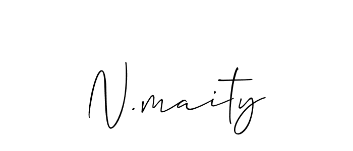 Make a short N.maity signature style. Manage your documents anywhere anytime using Allison_Script. Create and add eSignatures, submit forms, share and send files easily. N.maity signature style 2 images and pictures png