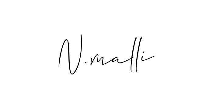 Use a signature maker to create a handwritten signature online. With this signature software, you can design (Allison_Script) your own signature for name N.malli. N.malli signature style 2 images and pictures png