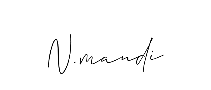 Similarly Allison_Script is the best handwritten signature design. Signature creator online .You can use it as an online autograph creator for name N.mandi. N.mandi signature style 2 images and pictures png