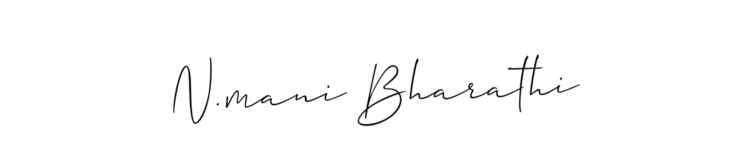 Best and Professional Signature Style for N.mani Bharathi. Allison_Script Best Signature Style Collection. N.mani Bharathi signature style 2 images and pictures png