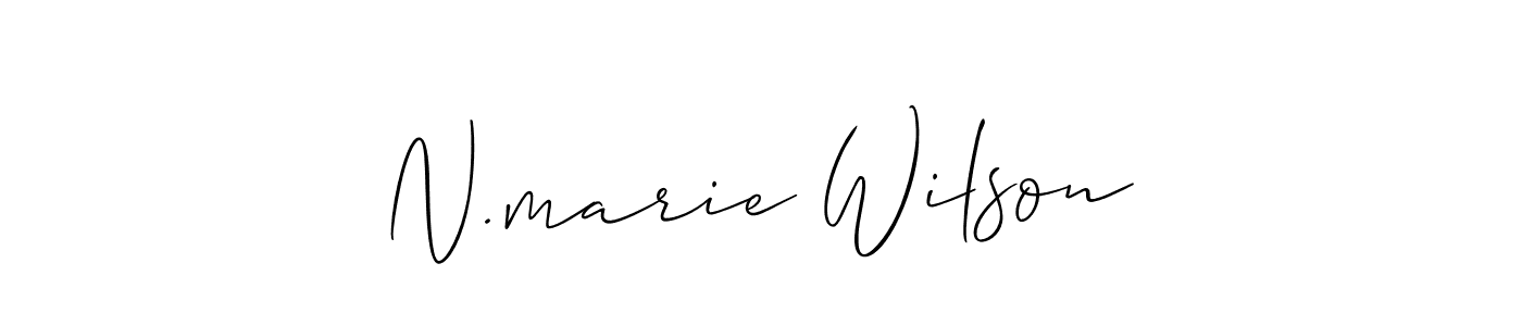 How to make N.marie Wilson signature? Allison_Script is a professional autograph style. Create handwritten signature for N.marie Wilson name. N.marie Wilson signature style 2 images and pictures png