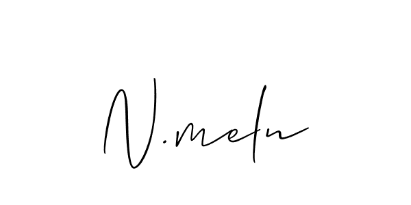 Make a beautiful signature design for name N.meln. Use this online signature maker to create a handwritten signature for free. N.meln signature style 2 images and pictures png