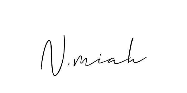 Make a beautiful signature design for name N.miah. Use this online signature maker to create a handwritten signature for free. N.miah signature style 2 images and pictures png