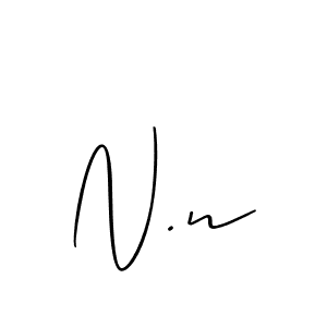 It looks lik you need a new signature style for name N.n. Design unique handwritten (Allison_Script) signature with our free signature maker in just a few clicks. N.n signature style 2 images and pictures png