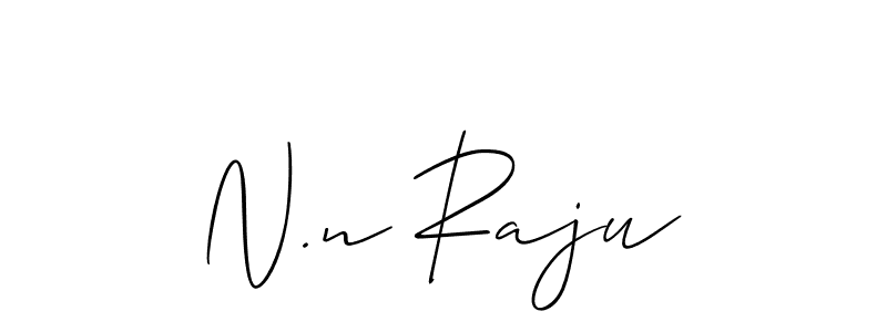 Similarly Allison_Script is the best handwritten signature design. Signature creator online .You can use it as an online autograph creator for name N.n Raju. N.n Raju signature style 2 images and pictures png