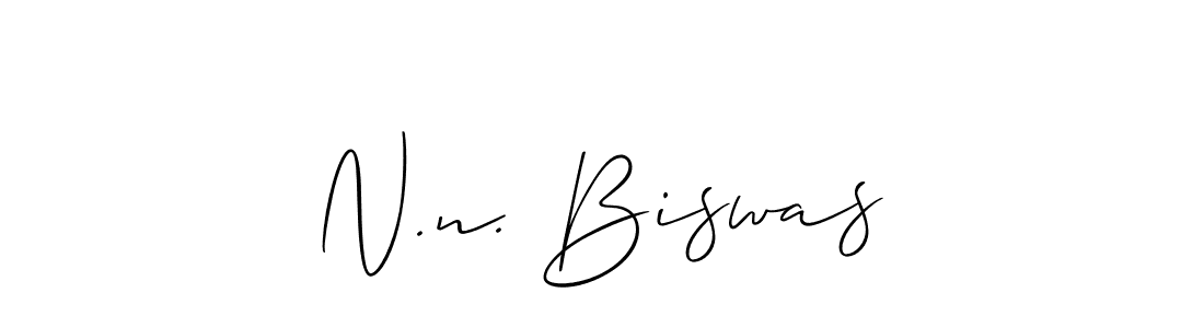 Make a beautiful signature design for name N.n. Biswas. Use this online signature maker to create a handwritten signature for free. N.n. Biswas signature style 2 images and pictures png