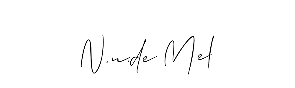 You can use this online signature creator to create a handwritten signature for the name N.n.de Mel. This is the best online autograph maker. N.n.de Mel signature style 2 images and pictures png