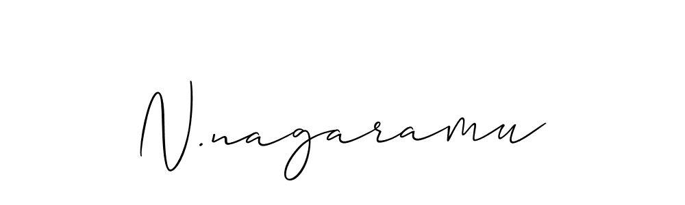 Also we have N.nagaramu name is the best signature style. Create professional handwritten signature collection using Allison_Script autograph style. N.nagaramu signature style 2 images and pictures png