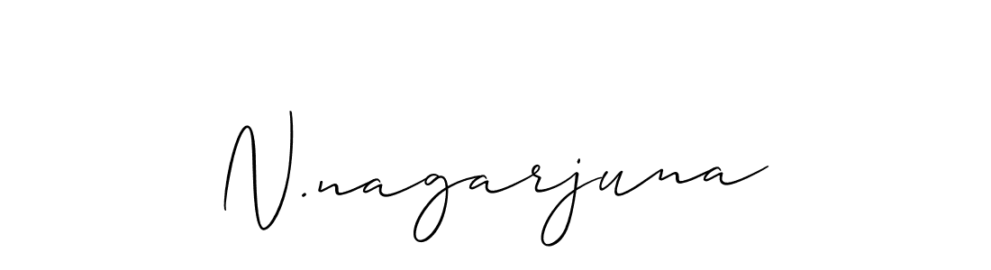 Best and Professional Signature Style for N.nagarjuna. Allison_Script Best Signature Style Collection. N.nagarjuna signature style 2 images and pictures png