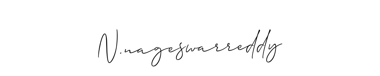 Design your own signature with our free online signature maker. With this signature software, you can create a handwritten (Allison_Script) signature for name N.nageswarreddy. N.nageswarreddy signature style 2 images and pictures png