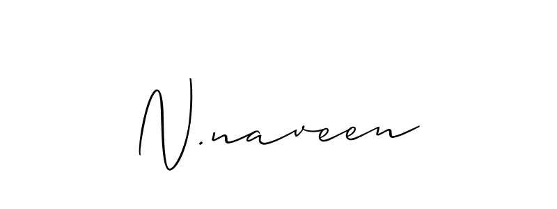 Create a beautiful signature design for name N.naveen. With this signature (Allison_Script) fonts, you can make a handwritten signature for free. N.naveen signature style 2 images and pictures png