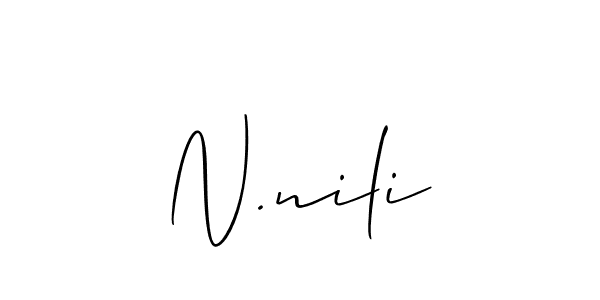 It looks lik you need a new signature style for name N.nili. Design unique handwritten (Allison_Script) signature with our free signature maker in just a few clicks. N.nili signature style 2 images and pictures png