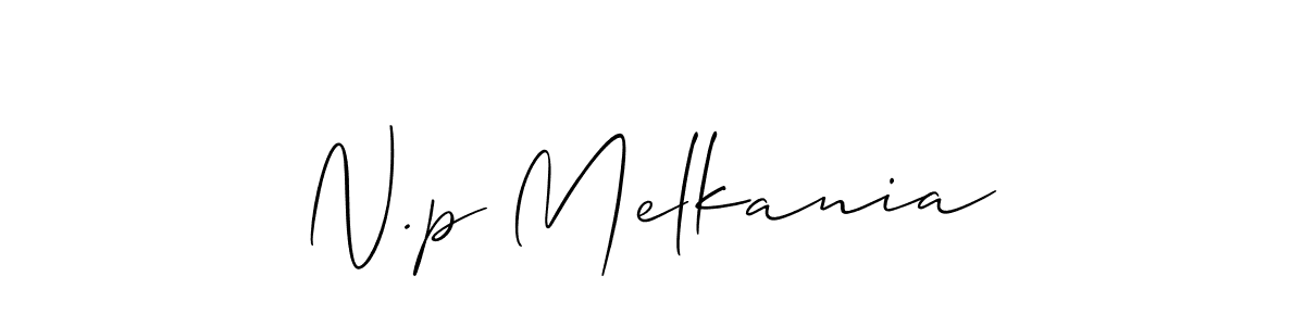 Best and Professional Signature Style for N.p Melkania. Allison_Script Best Signature Style Collection. N.p Melkania signature style 2 images and pictures png