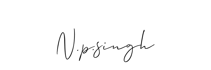 Make a beautiful signature design for name N.p.singh. Use this online signature maker to create a handwritten signature for free. N.p.singh signature style 2 images and pictures png