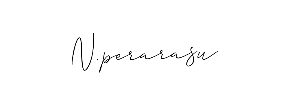 Create a beautiful signature design for name N.perarasu. With this signature (Allison_Script) fonts, you can make a handwritten signature for free. N.perarasu signature style 2 images and pictures png