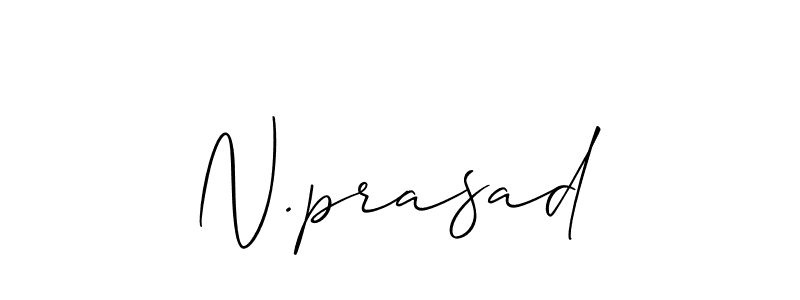 You should practise on your own different ways (Allison_Script) to write your name (N.prasad) in signature. don't let someone else do it for you. N.prasad signature style 2 images and pictures png