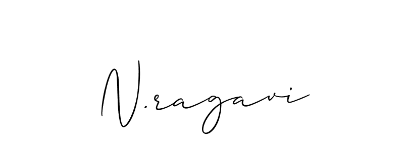 Best and Professional Signature Style for N.ragavi. Allison_Script Best Signature Style Collection. N.ragavi signature style 2 images and pictures png