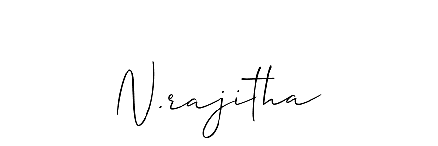 Design your own signature with our free online signature maker. With this signature software, you can create a handwritten (Allison_Script) signature for name N.rajitha. N.rajitha signature style 2 images and pictures png