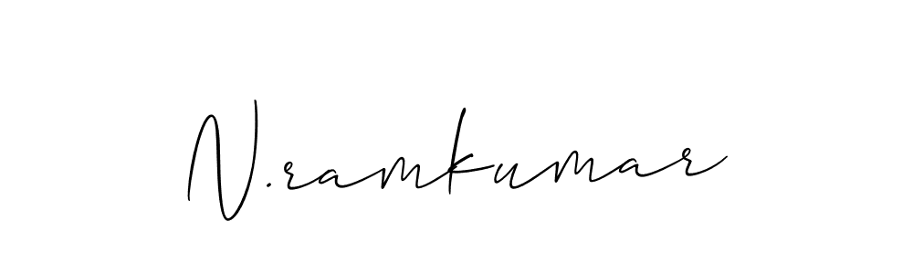 Create a beautiful signature design for name N.ramkumar. With this signature (Allison_Script) fonts, you can make a handwritten signature for free. N.ramkumar signature style 2 images and pictures png