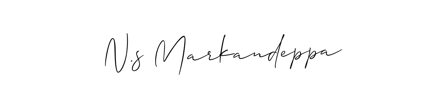 Once you've used our free online signature maker to create your best signature Allison_Script style, it's time to enjoy all of the benefits that N.s Markandeppa name signing documents. N.s Markandeppa signature style 2 images and pictures png