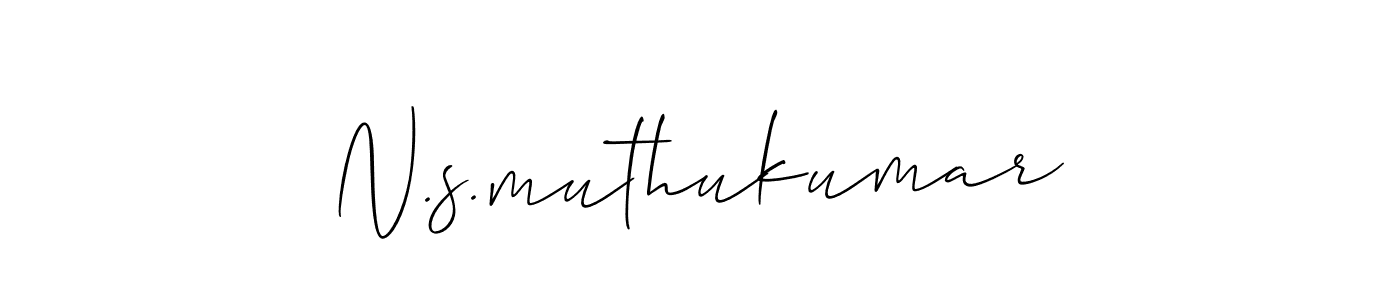 N.s.muthukumar stylish signature style. Best Handwritten Sign (Allison_Script) for my name. Handwritten Signature Collection Ideas for my name N.s.muthukumar. N.s.muthukumar signature style 2 images and pictures png